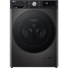 LG TurboWash with AI F4Y711BBTN1 WiFi-enabled 11 kg 1400 Spin Washing Machine - Platinum Black, Blac