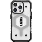 UAG Pathfinder iPhone 15 Pro Case - Clear & Black, Black,Clear,Silver/Grey