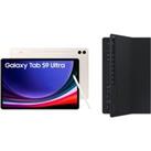 Samsung Galaxy Tab S9 Ultra 14.6" Tablet (512 GB, Beige) & Galaxy Tab S9 Ultra Slim Book Co