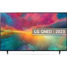 65" LG 65QNED756RA Smart 4K Ultra HD HDR QNED TV with Amazon Alexa, Silver/Grey,Blue