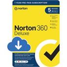 NORTON 360 Deluxe - 1 year for 5 devices, Download