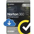 NORTON 360 Advanced - 1 year for 10 devices, Download