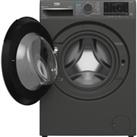 BEKO B5D58544UG Bluetooth 8 kg Washer Dryer - Black, Black