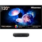 HISENSE 120L9HTUKA Smart 4K Ultra HD HDR Laser TV with Amazon Alexa, Black
