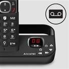 ALCATEL F860 Voice TAM ATL1427554 Cordless Phone - Quad Handsets, Black, Black