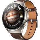 HUAWEI Watch 4 Pro - Brown, Leather Strap, Brown