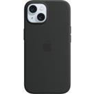 APPLE iPhone 15 Silicone Case with MagSafe - Black, Black