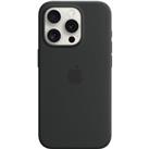 APPLE iPhone 15 Pro Silicone Case with MagSafe - Black, Black