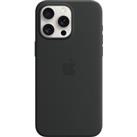 APPLE iPhone 15 Pro Max Silicone Case with MagSafe - Black, Black