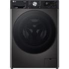 LG EZDispense F4Y711BBTA1 WiFi-enabled 11 kg 1400 Spin Washing Machine - Platinum Black, Black