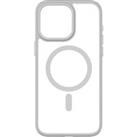 QDOS HYBRID SOFT SNAP MagSafe iPhone 15 Pro Case - Clear & Natural Titanium, Clear,Silver/Grey