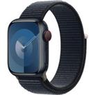 APPLE Watch Series 9 Cellular - 41 mm Midnight Case with Midnight Sport Loop, Black,Blue
