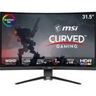 MSI MAG 325CQRF-QD Quad HD 31.5 Curved Quantum Dot VA LCD Gaming Monitor - Black, Black