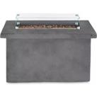 TOWER Magna Rectangular T978529 Portable Gas Fire Pit - Grey
