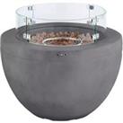 TOWER Magna Round T978527 Portable Gas Fire Pit - Grey