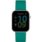 REFLEX ACTIVE Series 12 Smart Watch - Silver & Teal, Silicone Strap, Silver/Grey,Green