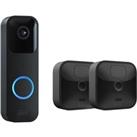 Amazon Blink Outdoor HD 1080p WiFi Security Camera System (2 Cameras) & Blink Video Doorbell (Wi