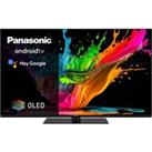 48" PANASONIC TX-48MZ800B Smart 4K Ultra HD OLED TV with Google Assistant - Black, Black