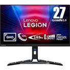 LENOVO Legion R27q-30 Quad HD 27" IPS LCD Gaming Monitor - Black, Black