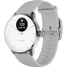 WITHINGS ScanWatch Light Hybrid Smart Watch - Pearl White, 37 mm, Silver/Grey,White
