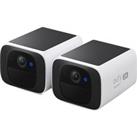 EUFY SoloCam S220 2K Smart WiFi Security Camera - 2 Cameras, White