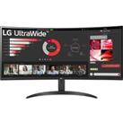 LG UltraWide 34WR50QC-B.AEK Quad HD 34" Curved VA LCD Monitor - Black, Black
