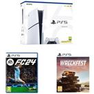 SONY PlayStation 5 (Model Group - Slim), Wreckfest & EA Sports FC 24 Bundle, White