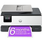 HP OfficeJet Pro 8134e All-in-One Wireless Inkjet Printer with Fax & Instant Ink with HP, White,