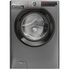 HOOVER H-Wash 350 H3WPS6106TAMBR-80 WiFi-enabled 10kg 1600rpm Washing Machine - Graphite, Silver/Gre