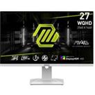 MSI MAG 274QRFW Quad HD 27 IPS LCD Gaming Monitor - Black, White