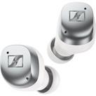 SENNHEISER Momentum MTW4 Wireless Bluetooth Noise-Cancelling Sports Earbuds - White & Silver, Silver/Grey,White