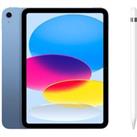 Apple 10.9 iPad (2022, 64 GB, Blue) & Pencil (1st Generation) Bundle, Blue,White
