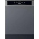 HOTPOINT H3B L626 X UK Full-size Fully Integrated Dishwasher, Silver/Grey