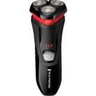 REMINGTON R3 Style Series Rotary Shaver - Black & Red, Red,Black