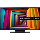 LG 43UT91006LA Smart 4K Ultra HD HDR LED TV with Amazon Alexa, Silver/Grey