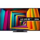 55" LG 55UT91006LA Smart 4K Ultra HD HDR LED TV with Amazon Alexa, Silver/Grey