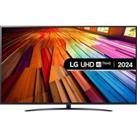 75" LG 75UT81006LA Smart 4K Ultra HD HDR LED TV with Amazon Alexa, Silver/Grey