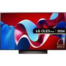 48" LG OLED48C46LA Smart 4K Ultra HD HDR OLED TV with Amazon Alexa, Silver/Grey
