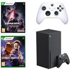 Microsoft Xbox Series X (1 TB), Tekken 8 Launch Edition, Street Fighter 6 & Controller Bundle, B