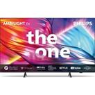 75" Philips The One Ambilight 75PUS8949/12 Smart 4K Ultra HD HDR LED TV, Silver/Grey