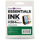 ESSENTIALS HP364 Cyan, Magenta, Yellow & Black HP Ink Cartridges - Multipack, Black & Tri-co