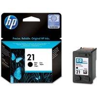 HP 21 Original Black Ink Cartridge, Black