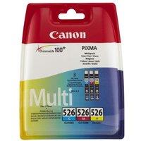 Canon CLI-526 Cyan, Magenta & Yellow Ink Cartridges - Multipack, Yellow,Magenta,Cyan