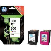 HP 300 Original Tri-colour & Black Ink Cartridges - Multipack, Black & Tri-colour