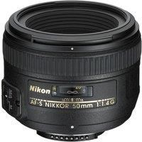 Nikon AF-S NIKKOR 50 mm f/1.4G Standard Prime Lens, Black
