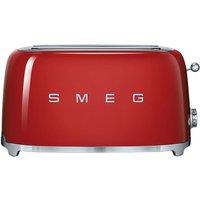 SMEG TSF02RDUK 4-Slice Toaster - Red, Red