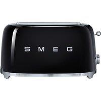 SMEG TSF02BLUK 4-Slice Toaster - Black, Black