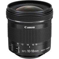 CANON EF-S 10-18 mm f/4.5-5.6 IS STM Wide-angle Zoom Lens, Black