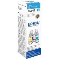 EPSON T6642 Cyan Ecotank Ink Bottle - 70 ml, Cyan