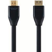 SANDSTROM Black Series S1HDM115 High Speed HDMI Cable with Ethernet - 1 m, Black